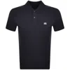 C.p. Company Cp Company Stretch Piquet Polo T Shirt Navy In Navy