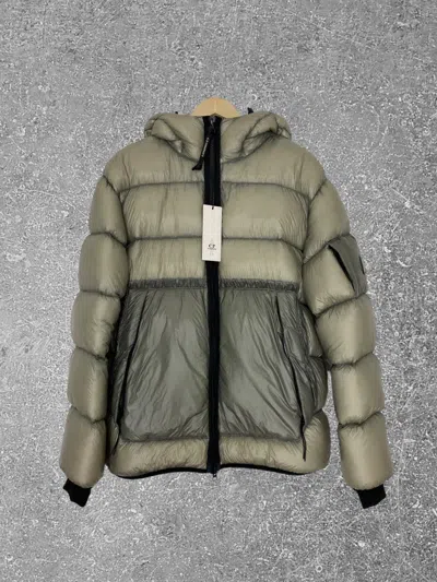 Pre-owned C P Company Down Puffer With Mask In Grey