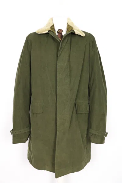 Pre-owned C P Company Fgf A/w 2010 Olive Green Corduroy Coat Jacket
