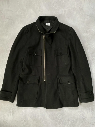 Pre-owned C P Company X Massimo Osti C.p Company Wool Jacket Winter 2008 Vintage In Black