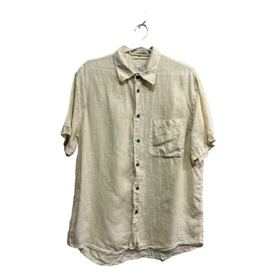 Pre-owned C P Company X Massimo Osti C.p. Company S/s 2000 Vintage Lino-flax Shirt Size 4 In Beige