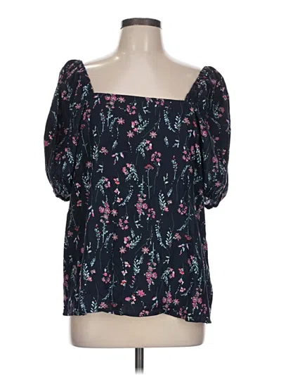 Pre-owned C. Wonder 3/4 Sleeve Blouse In Black