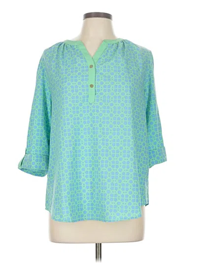 Pre-owned C. Wonder 3/4 Sleeve Blouse In Blue