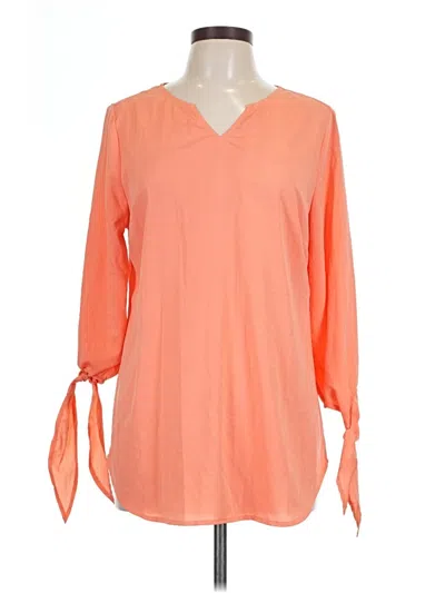 Pre-owned C. Wonder 3/4 Sleeve Blouse In Orange