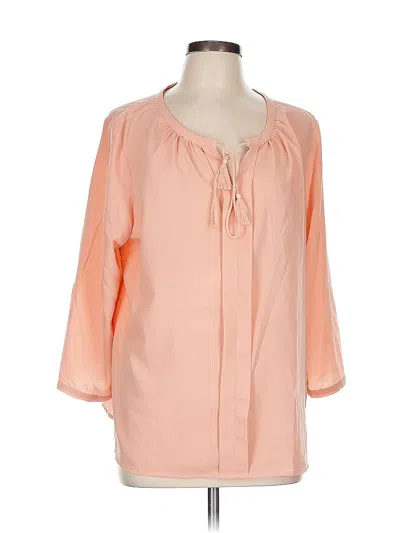 Pre-owned C. Wonder 3/4 Sleeve Blouse In Pink