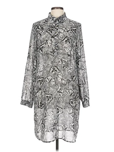 Pre-owned C. Wonder 3/4 Sleeve Blouse In Silver