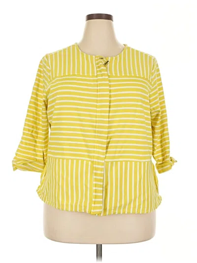 Pre-owned C. Wonder 3/4 Sleeve Blouse In Yellow