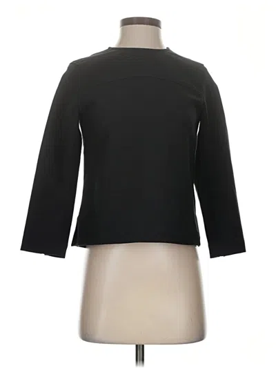 Pre-owned C. Wonder 3/4 Sleeve Top Black Boatneck Tops