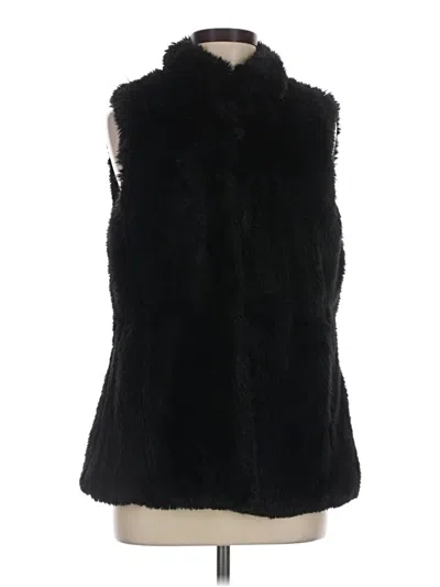 Pre-owned C. Wonder Faux Fur Vest In Black