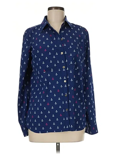 Pre-owned C. Wonder Long Sleeve Blouse In Blue