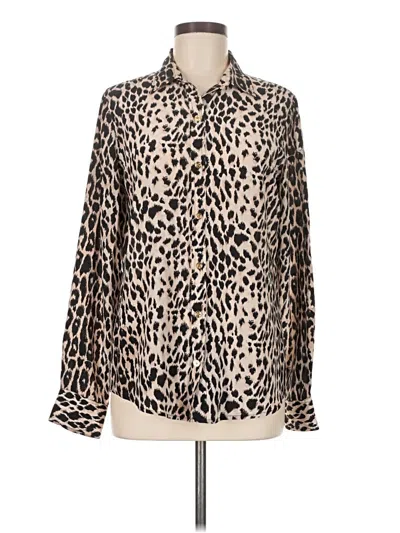 Pre-owned C. Wonder Long Sleeve Blouse In Brown