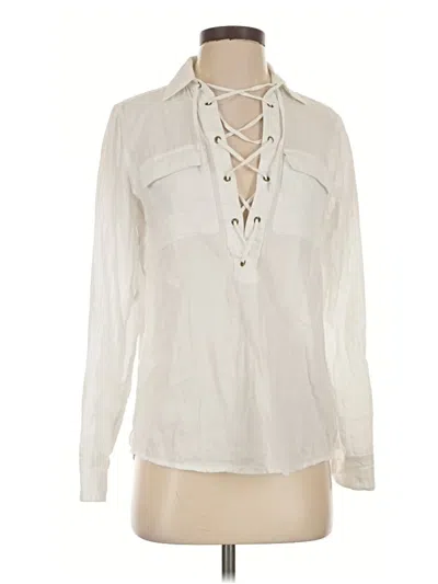 Pre-owned C. Wonder Long Sleeve Blouse In Ivory