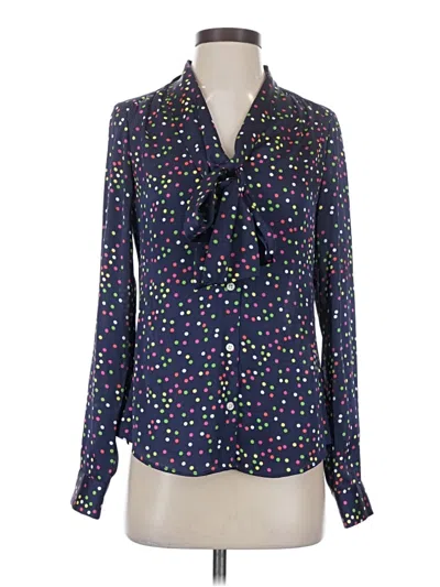 Pre-owned C. Wonder Long Sleeve Blouse In Purple