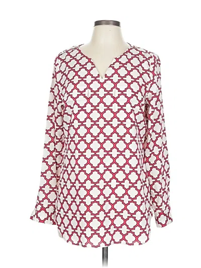 Pre-owned C. Wonder Long Sleeve Blouse In Red