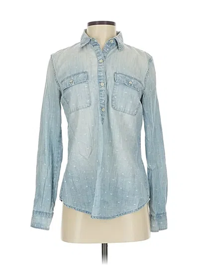 Pre-owned C. Wonder Long Sleeve Button Down Shirt In Blue