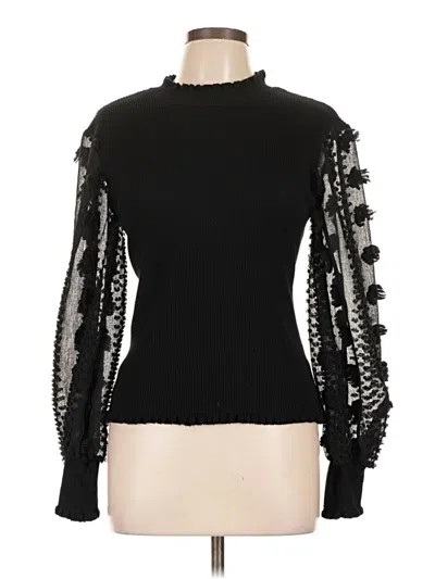 Pre-owned C. Wonder Long Sleeve Top Black Turtleneck Tops