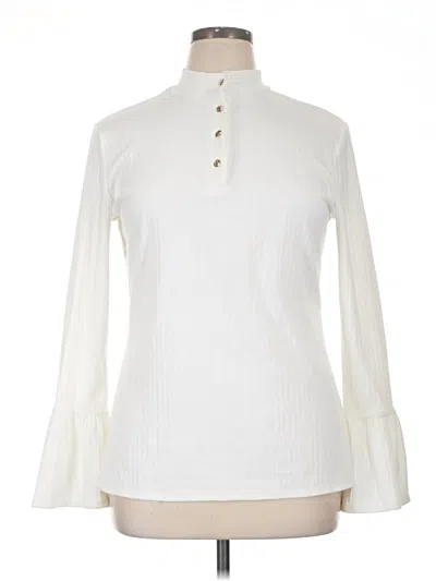 Pre-owned C. Wonder Long Sleeve Turtleneck In Ivory