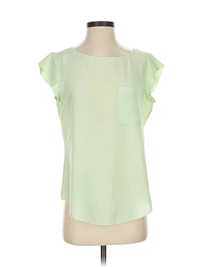 Pre-owned C. Wonder Short Sleeve Top Green Scoop Neck Tops