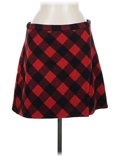 Pre-owned C. Wonder Wool Skirt In Red