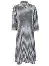 C-zero Shirt C Zero Shirt Cotton Polo Dress In Blue