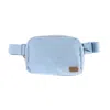 C.c Beanie Women's Belt Bag In Steel Blue In Blue