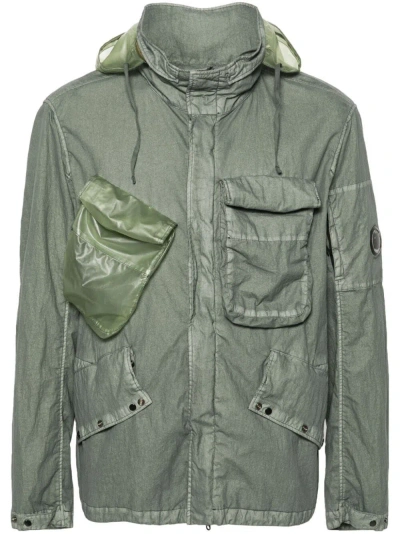 C.p. Company C. P. Company `50 Fili Gum Mixed` Jacket In Green
