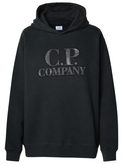 C.p. Company Kids' Black Cotton Hoodie