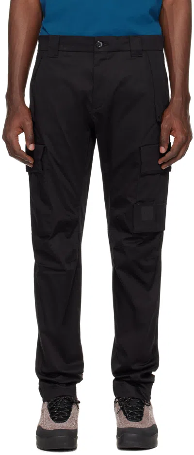 C.p. Company Black Ergonomic Cargo Pants In Black 999
