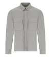 C.p. Company Broken Drizzle Grey Overshirt In Grey