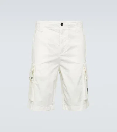 C.p. Company Cotton-blend Twill Cargo Shorts In Beige