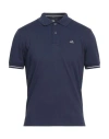 C.p. Company C. P. Company Man Polo Shirt Navy Blue Size Xxl Cotton, Polyamide
