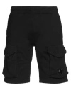 C.p. Company C.p.company Light Fleece Lens Shorts In Black