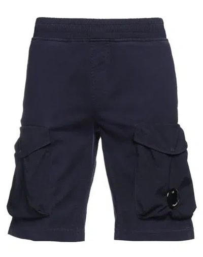 C.P. COMPANY C. P. COMPANY MAN SHORTS & BERMUDA SHORTS NAVY SIZE XS COTTON, POLYAMIDE