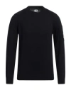 C.p. Company C. P. Company Man Sweater Midnight Blue Size 42 Cotton In Black