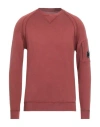 C.p. Company C. P. Company Man Sweatshirt Brick Red Size 44 Cotton