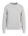 C.p. Company Logo Embroidered Crewneck Sweatshirt In Beige