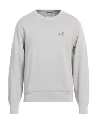 C.p. Company Logo Embroidered Crewneck Sweatshirt In Grey