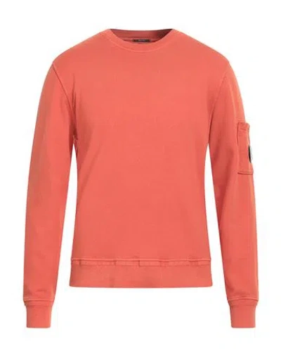 C.p. Company C. P. Company Man Sweatshirt Rust Size 3xl Cotton In Red