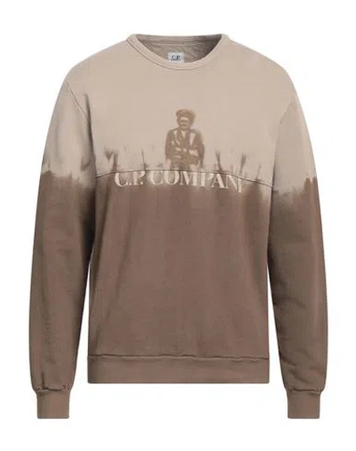 C.p. Company C. P. Company Man Sweatshirt Sand Size Xl Cotton In Beige