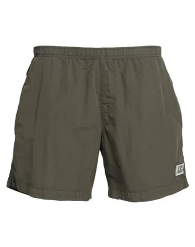 C.p. Company C. P. Company Man Swim Trunks Military Green Size 38 Polyamide, Cotton In Green