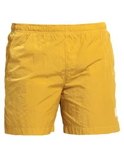 C.p. Company C. P. Company Man Swim Trunks Mustard Size 40 Polyamide In Yellow