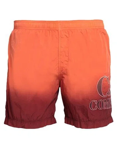 C.p. Company C. P. Company Man Swim Trunks Orange Size 42 Polyamide, Cotton