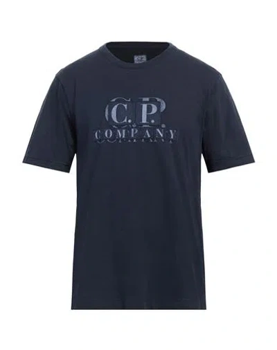 C.p. Company C. P. Company Man T-shirt Navy Blue Size L Cotton In Navy Blue