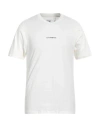 C.p. Company Logo T-shirt Short Sleeves In Off White