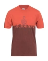 C.p. Company C. P. Company Man T-shirt Rust Size 3xl Cotton In Red