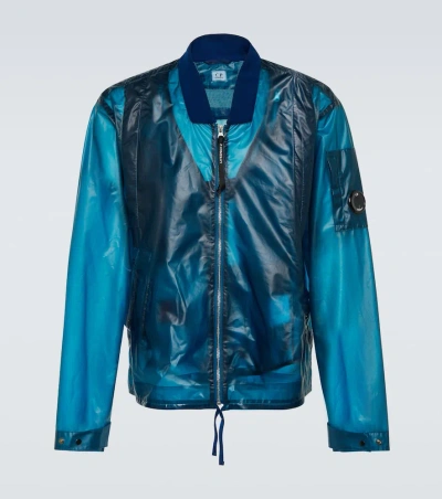 C.p. Company Pium Bomber Jacket In Ink Blue