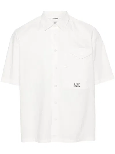 C.p. Company Short Sleeve Shirt In Beige