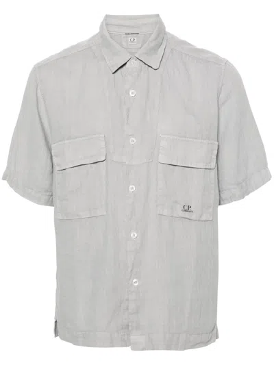 C.p. Company C.p.company Shirts Grey In Drizzle Grey