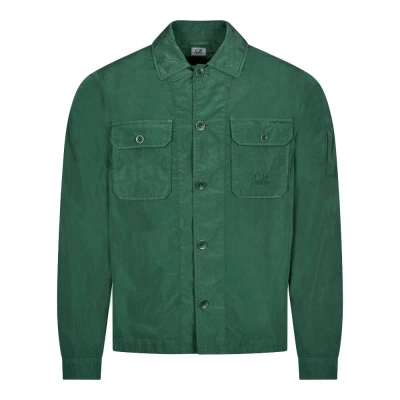 C.p. Company Chrome-r Pocket Overshirt In Green