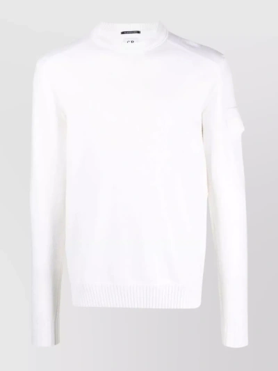 C.p. Company Metropolis Series Extrafine Merino Wool Knit In White